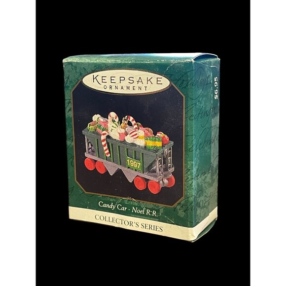 1997 Hallmark Keepsake Christmas Ornament Candy Car Noel R.R. #9 Miniature - Picture 3 of 5